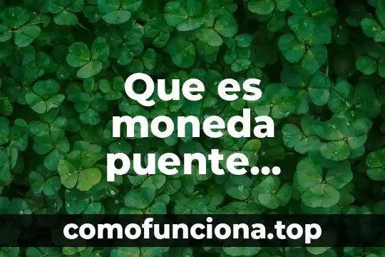 Que es la moneda en excel 8 Que es moneda puente economia