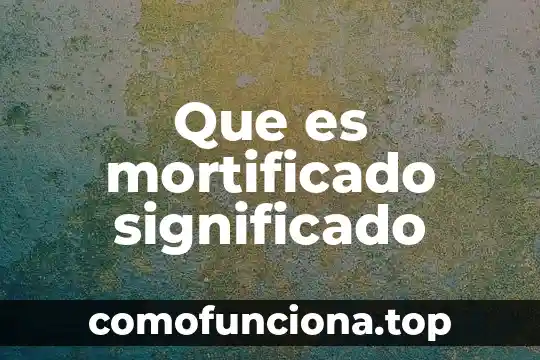 Qué es heliocéntrico significado 3 Que es mortificado significado