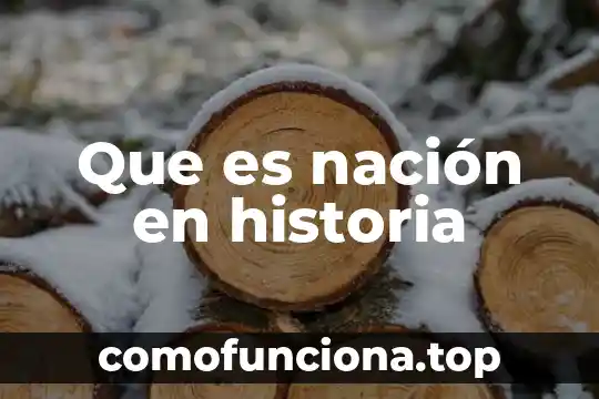 Que es la historia como conocimiento y un ejemplo 4 Que es nación en historia