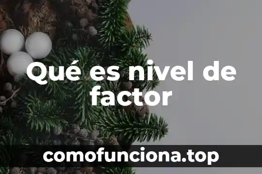 Que es un transmisor de señal de nivel 3 Qué es nivel de factor