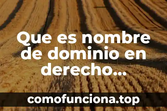 Que es una sucesion en derecho romano 5 Que es nombre de dominio en derecho romano