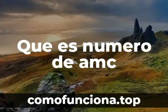 Número Kua que es 3 Que es numero de amc
