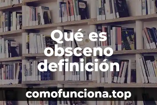 Que es la entrevista academica definicion 5 Qué es obsceno definición