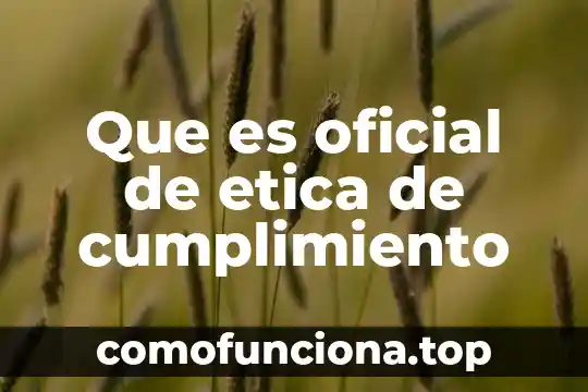 Qué es la libertad para la ética 8 Que es oficial de etica de cumplimiento