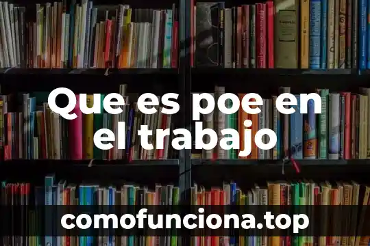Que es la cloncion animal 3 Que es poe en el trabajo