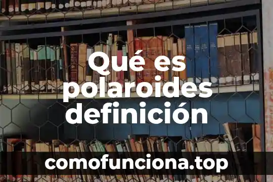 Qué es un método de estudio definición 6 Qué es polaroides definición
