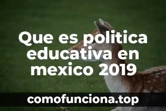 Definicion de incidencia que es educativa 6 Que es politica educativa en mexico 2019