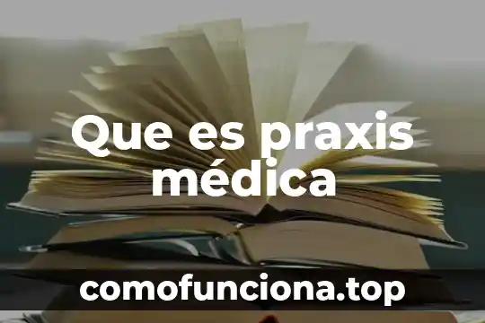 Que es la praxis resumen de upn 3 Que es praxis médica
