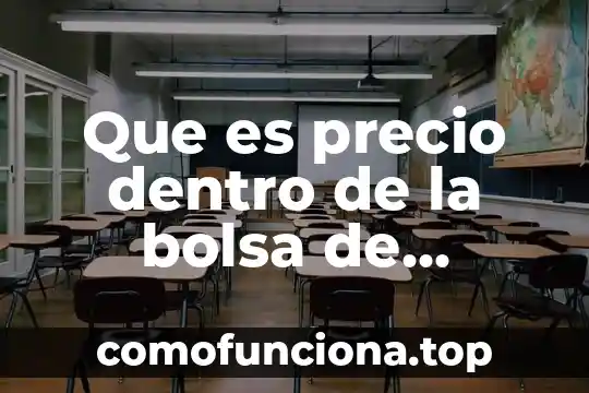 Caida de bolsa de valores que es 5 Que es precio dentro de la bolsa de valores