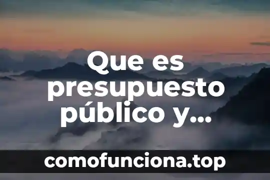 Que es una leyenda fiscal 4 Que es presupuesto público y política fiscal