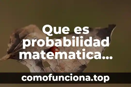 En palabras sencillas que es el paradigma de la complejidad 4 Que es probabilidad matematica ejemplos