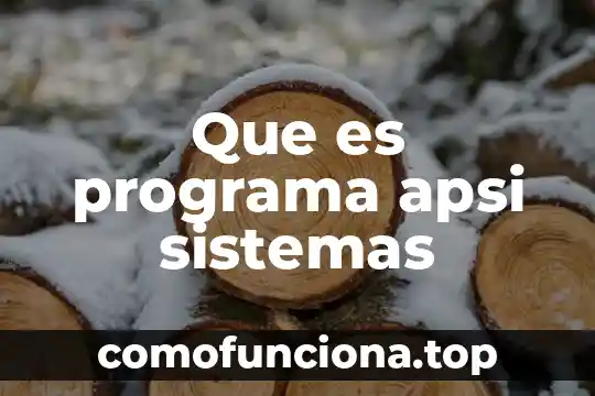 Que es el programa bandera blanca 4 Que es programa apsi sistemas