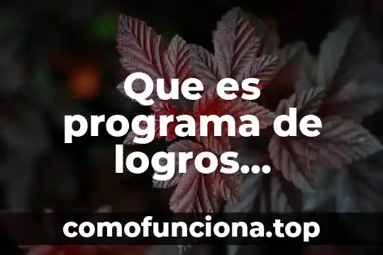Que es el programa bandera blanca 7 Que es programa de logros extraordinarios