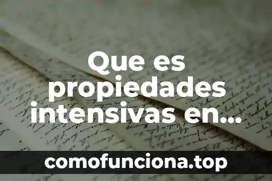 Que es la glucosa y su formula química 6 Que es propiedades intensivas en quimica