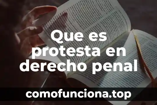 Que es vicio oculto en derecho 5 Que es protesta en derecho penal