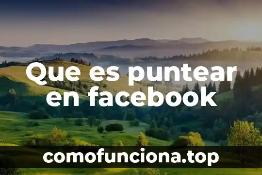 Que es ser autista en facebook 5 Que es puntear en facebook