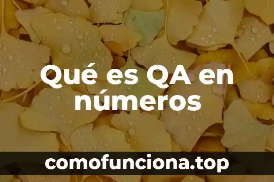 Que es operaciones con numeros imaginarios y complejos 4 Qué es QA en números