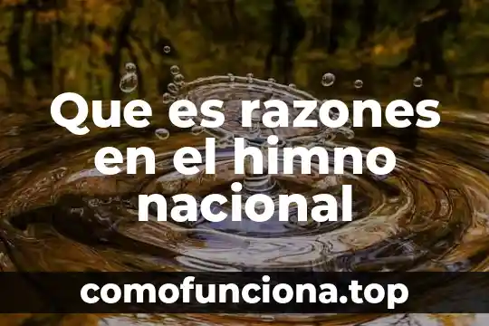 Qué es la identidad nacional y cómo se construye 4 Que es razones en el himno nacional