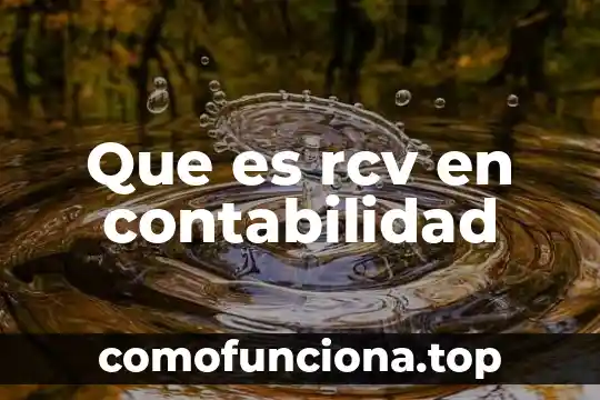 Que es clave de sol 4587m 4 Que es rcv en contabilidad