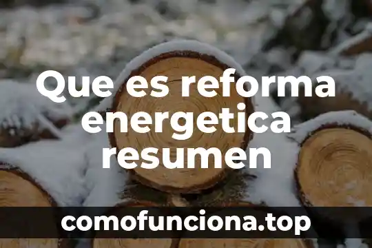 Que es medicina energética 7 Que es reforma energetica resumen
