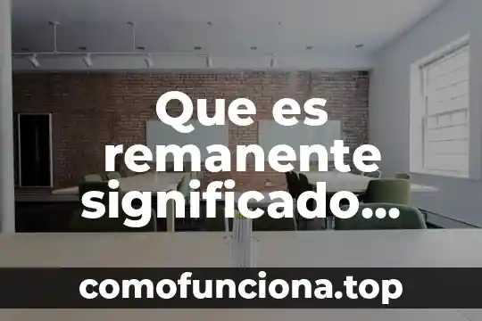 Estudio biblico que es ser un lider 7 Que es remanente significado biblico