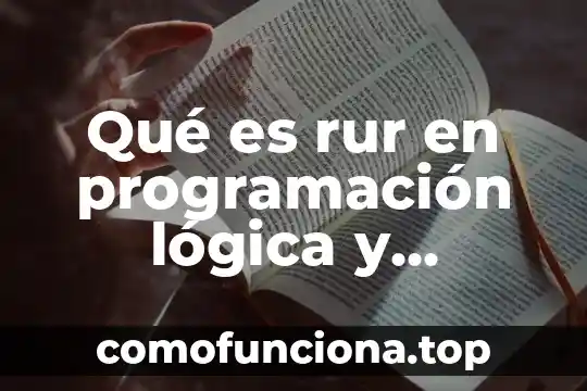 Que es tinly en programacion 5 Qué es rur en programación lógica y funcional