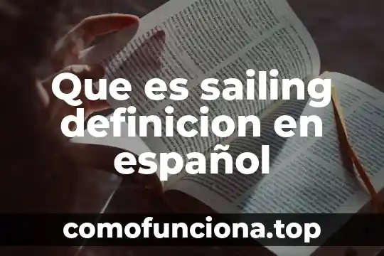 Qué es una política de estado definición 7 Que es sailing definicion en español