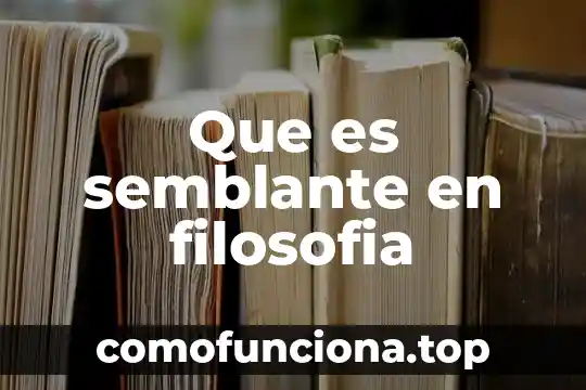 Introduccion de lo que es la filosofía 6 Que es semblante en filosofia
