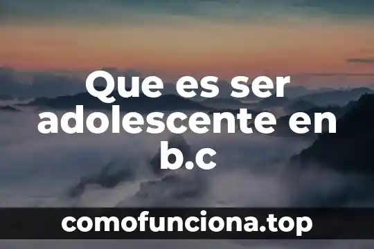 Qué es ser un ghoul 6 Que es ser adolescente en b.c
