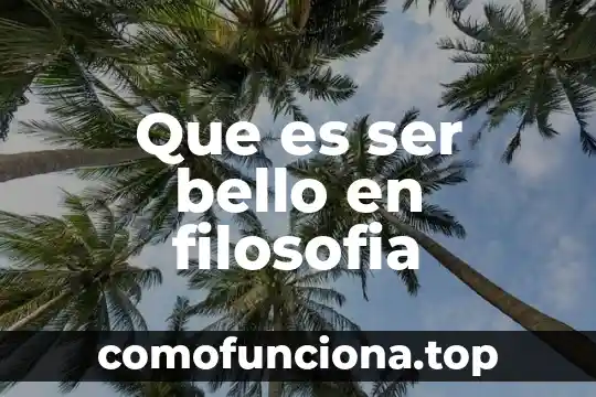 Opiiones sobre que piensan que es la filosofía 6 Que es ser bello en filosofia