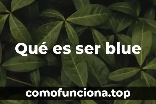 Que es ser latino 5 Qué es ser blue