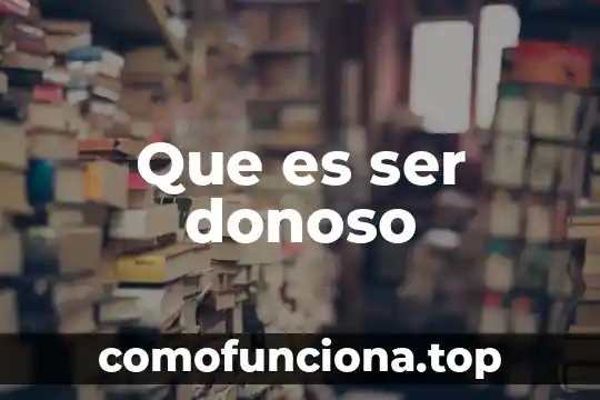 Que es ser fancy 4 Que es ser donoso