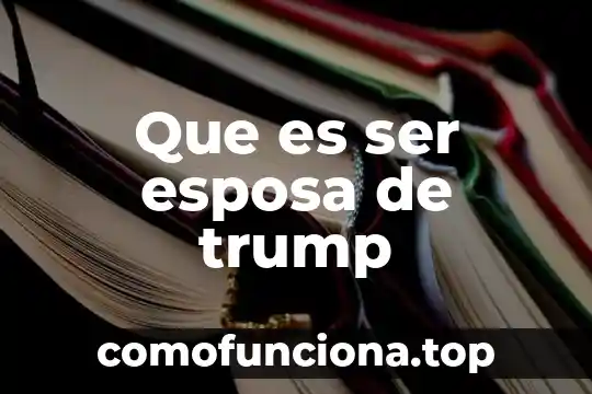 Que es ser lazy 3 Que es ser esposa de trump