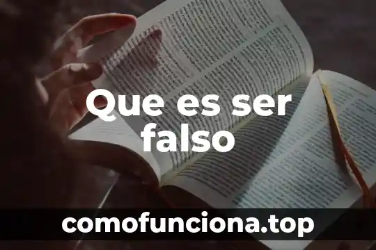 Que es ser cacique 4 Que es ser falso