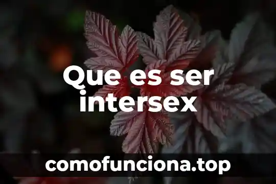 Que es ser carnaza 5 Que es ser intersex