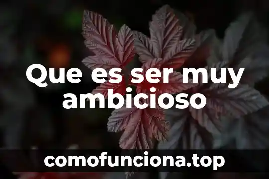 Por que es importante la piramide del sol 4 Que es ser muy ambicioso