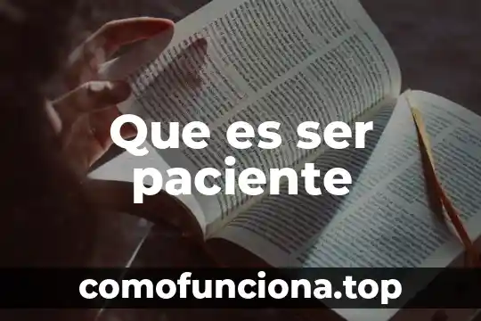 Qué es ser un ghoul 5 Que es ser paciente