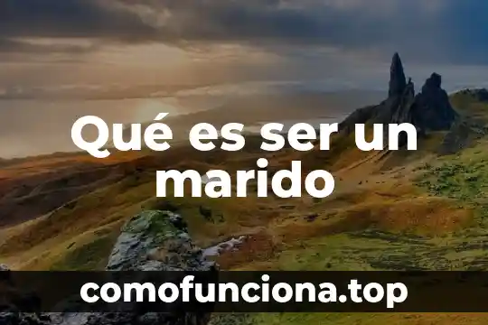 Que es ser medico criminalista 8 Qué es ser un marido