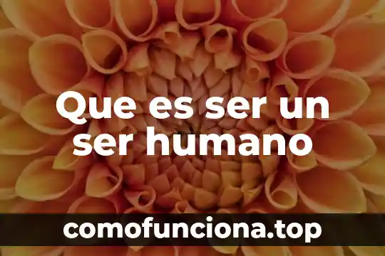 Pra ti que es ser mexicano 5 Que es ser un ser humano