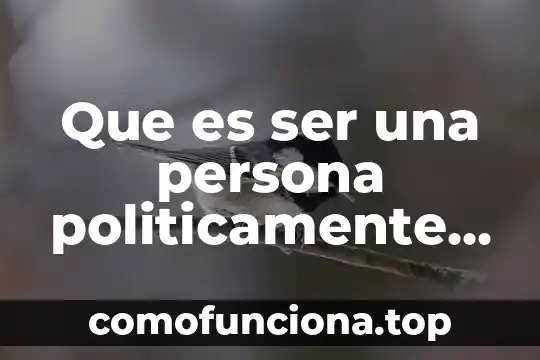Que es ser un lider competitivo 4 Que es ser una persona politicamente expuesta