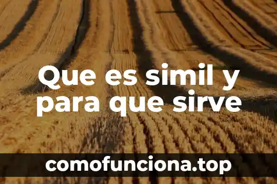 Qué es símil y metáfora ejemplos 5 Que es simil y para que sirve