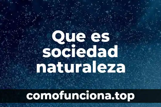 Que es una sociedad en una empresa 4 Que es sociedad naturaleza