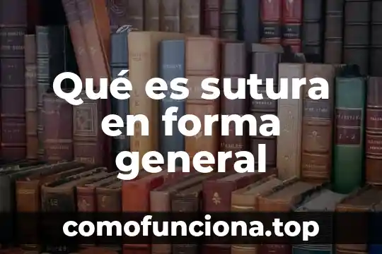 Qué es una señal analógica y su forma de dibujarla 6 Qué es sutura en forma general