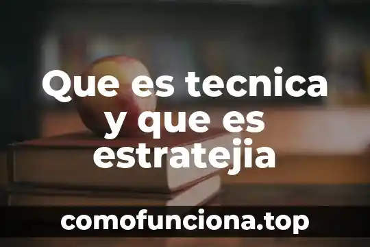 Qué es número de referencia PM0000000 4 Que es tecnica y que es estratejia