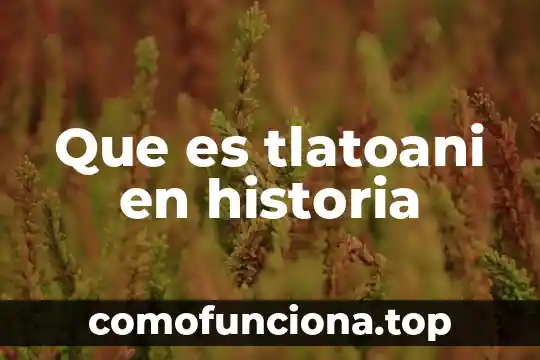 Que es onomástica en historia 3 Que es tlatoani en historia