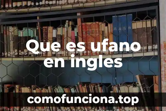 Que es futuro simple en ingles y español 6 Que es ufano en ingles