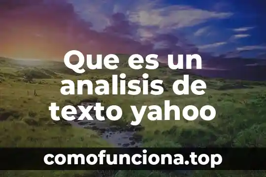 Que es una leyenda local yahoo 6 Que es un analisis de texto yahoo