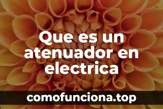 Qué es una cardioversión eléctrica materiales 3 Que es un atenuador en electrica