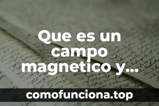 Qué es la firma dro y formato magnético 6 Que es un campo magnetico y como se crea