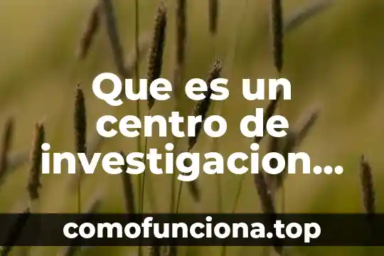 Qué es desconocido definición 8 Que es un centro de investigacion definicion